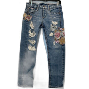 Tortoise brand Savannah Embroidered boyfriend jeans size 25